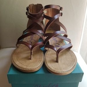 Size 8 Blowfish Bugalow Sandals in Whiskey brown
